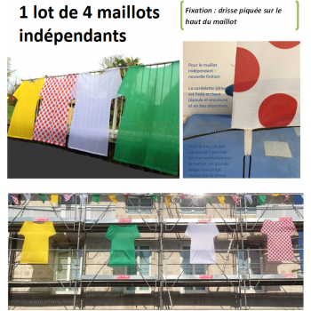 4 maillots 150 x 100 / 130 cm